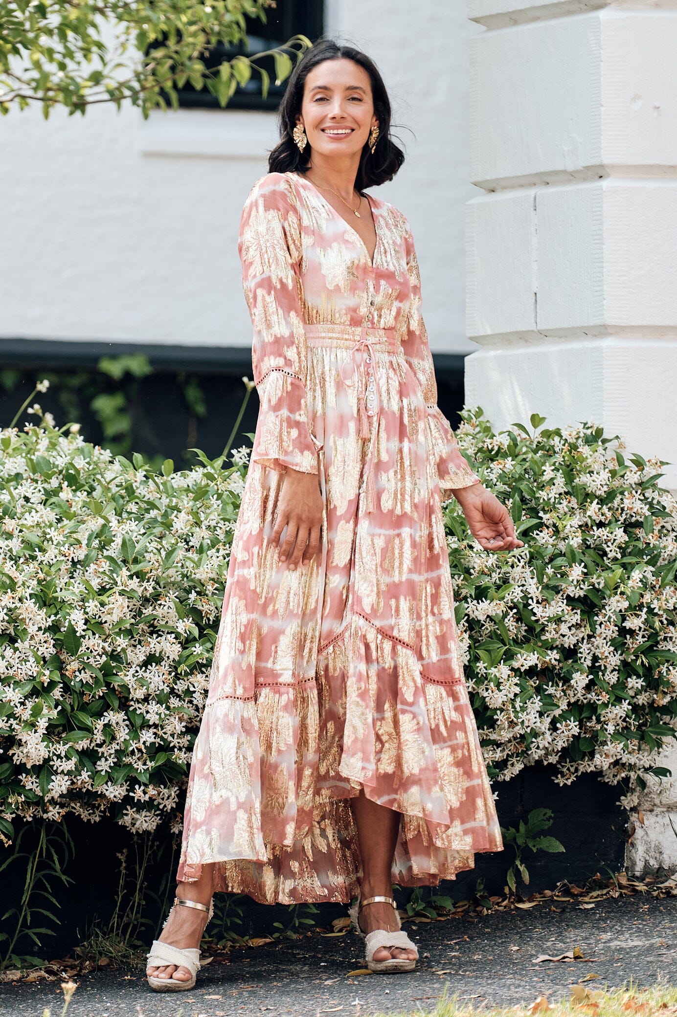 halina floral maxi dress Trendy, Chic Women's Clothing Boutique Promesa Women's Blue Maxi Dress, Polyester, Strapless Floral Print for Female Lane 201