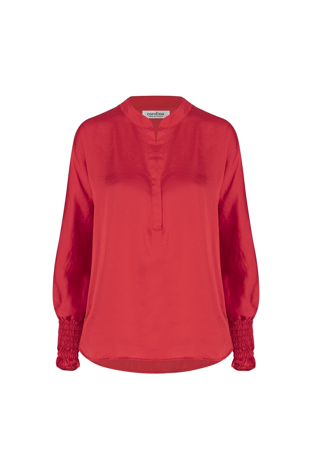 Angelina Long Sleeve Top Red Tops