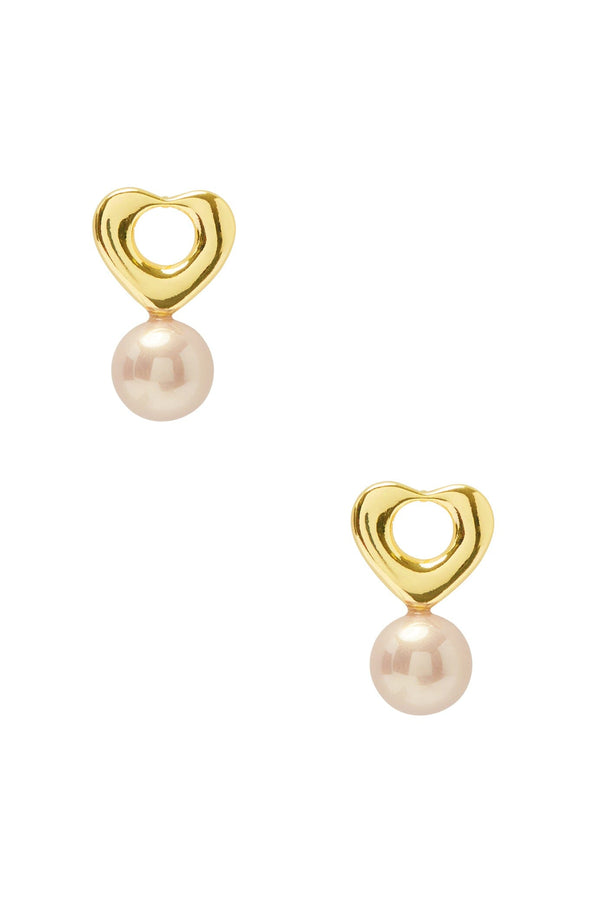 Dayana Love Pearl Earrings Blush Earrings