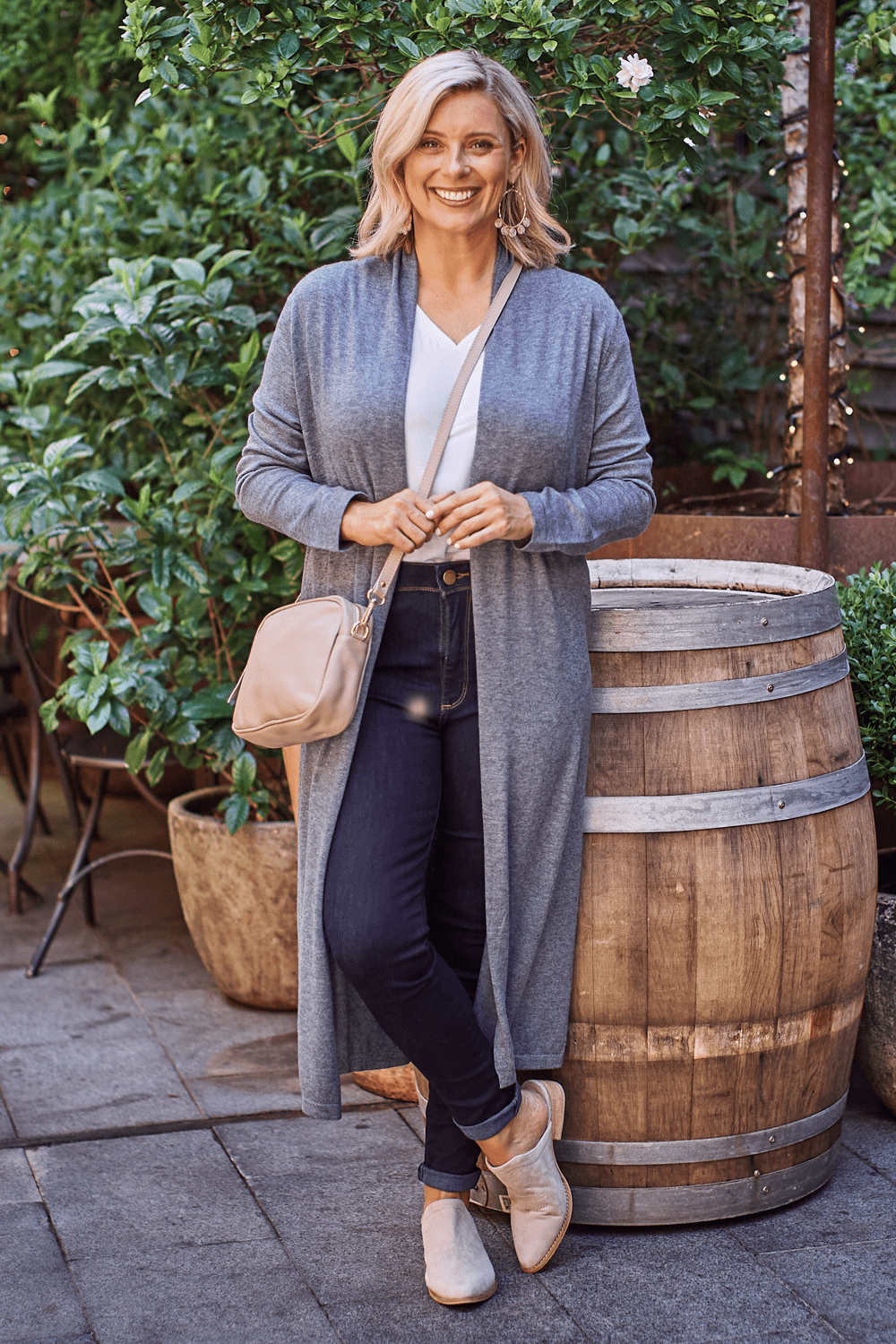 Dark grey 2025 oversized cardigan