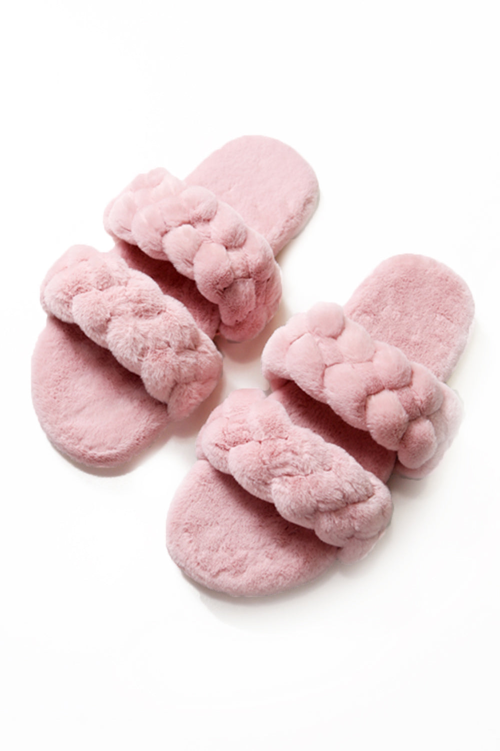 Blush best sale fluffy slippers