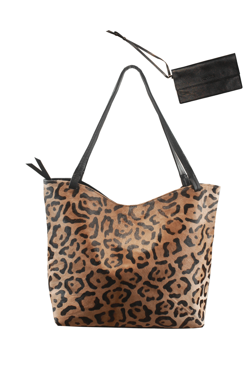 Leopard print leather best sale handbag