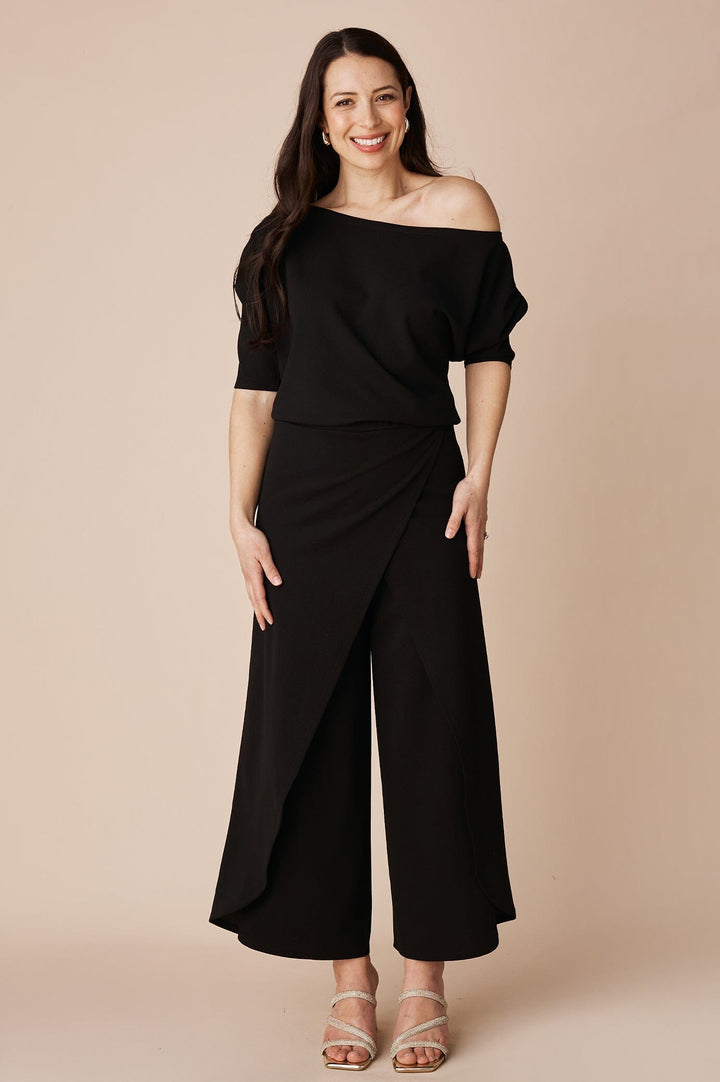 Claudette Off Shoulder Top Black- Pre Order Tops