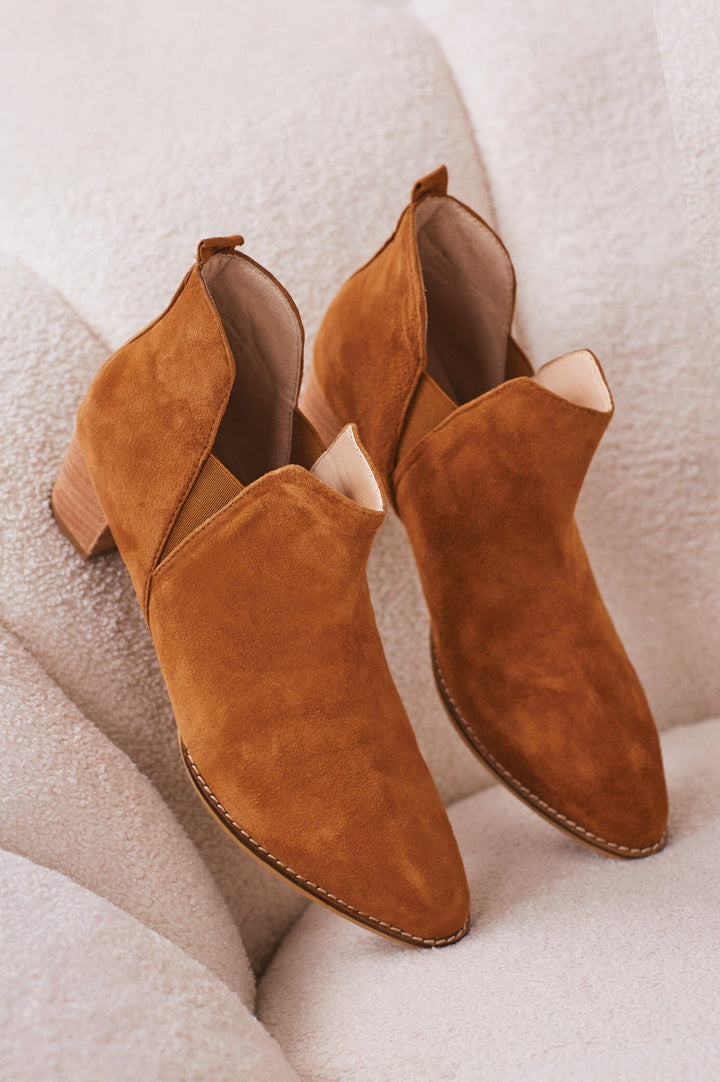 Raven Suede Boots in Tan - Pre Order Shoes