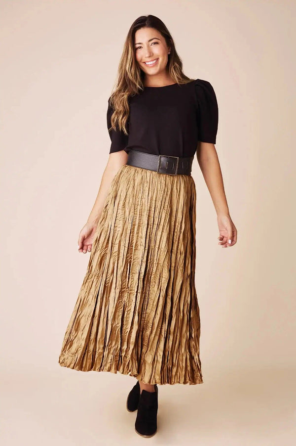 Romina Skirt Gold Skirt