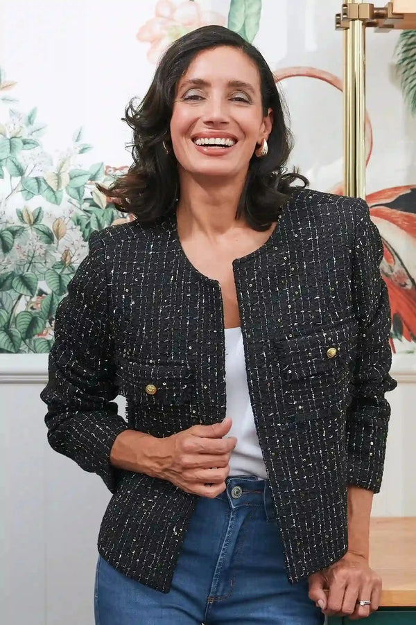Letizia Tweed Jacket Black Jacket