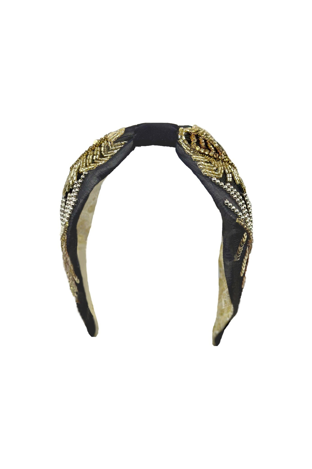 Abella Embellished Headband Charcoal Accessories