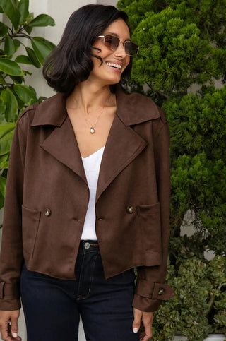 Piper Jacket Chocolate With Pocket Jacket