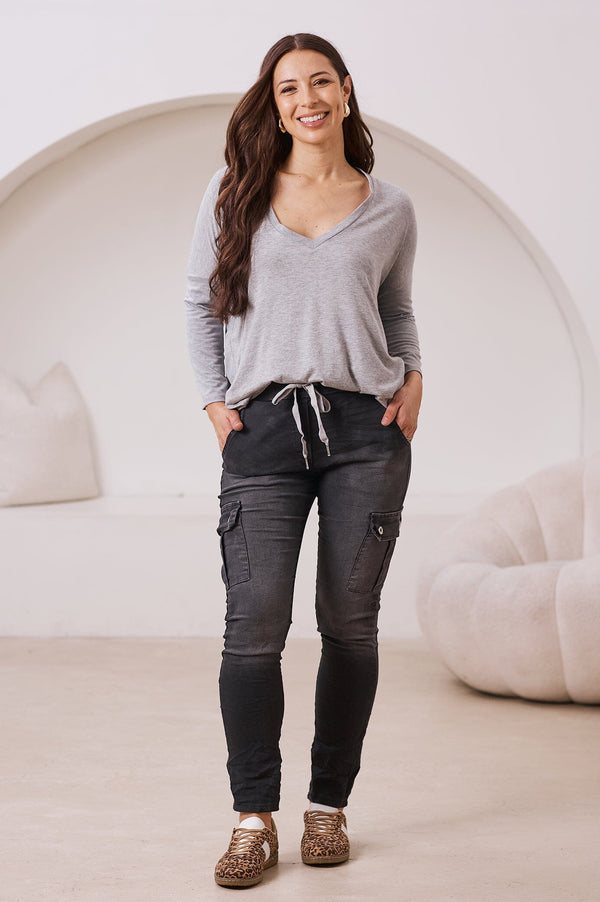 Leslie Jogger Black Pants