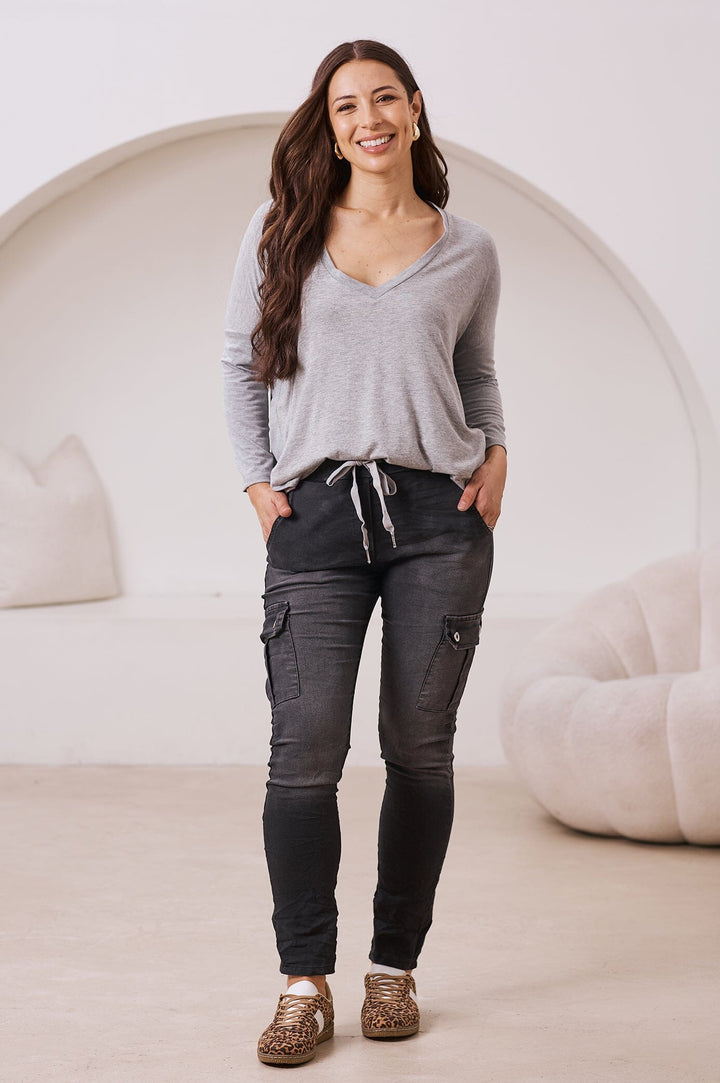 Leslie Jogger Black Pants