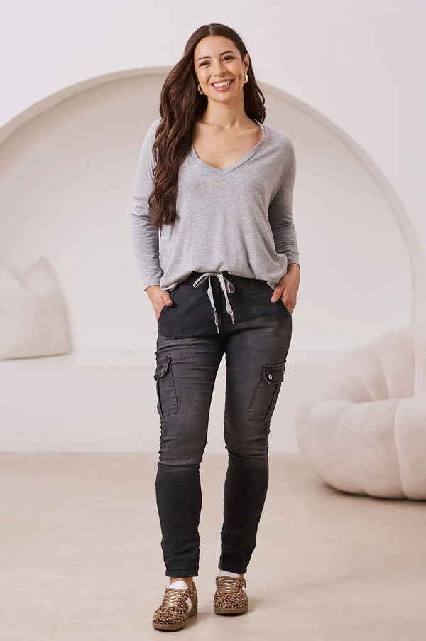 Leslie Jogger Black Pants