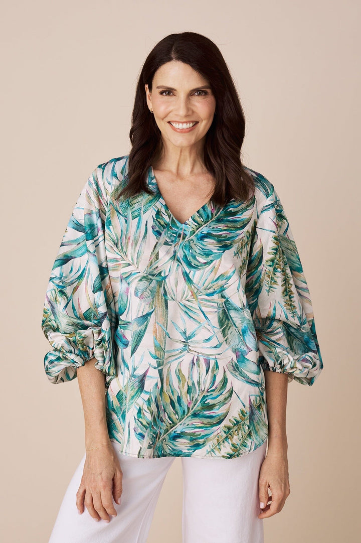 Sovana Long Sleeve Top in Magie Print Tops