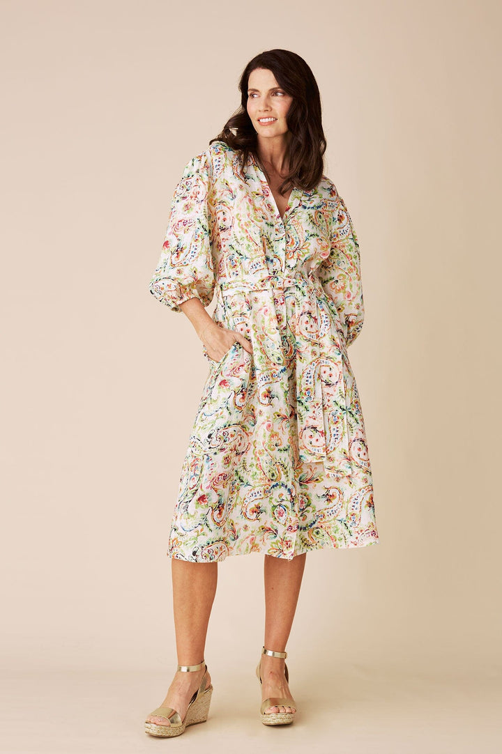 Everleigh Floral Linen Dress Dress