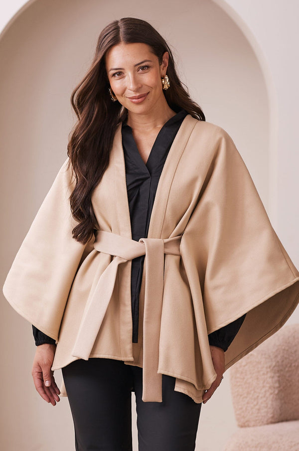 Melody Cape Taupe Capes
