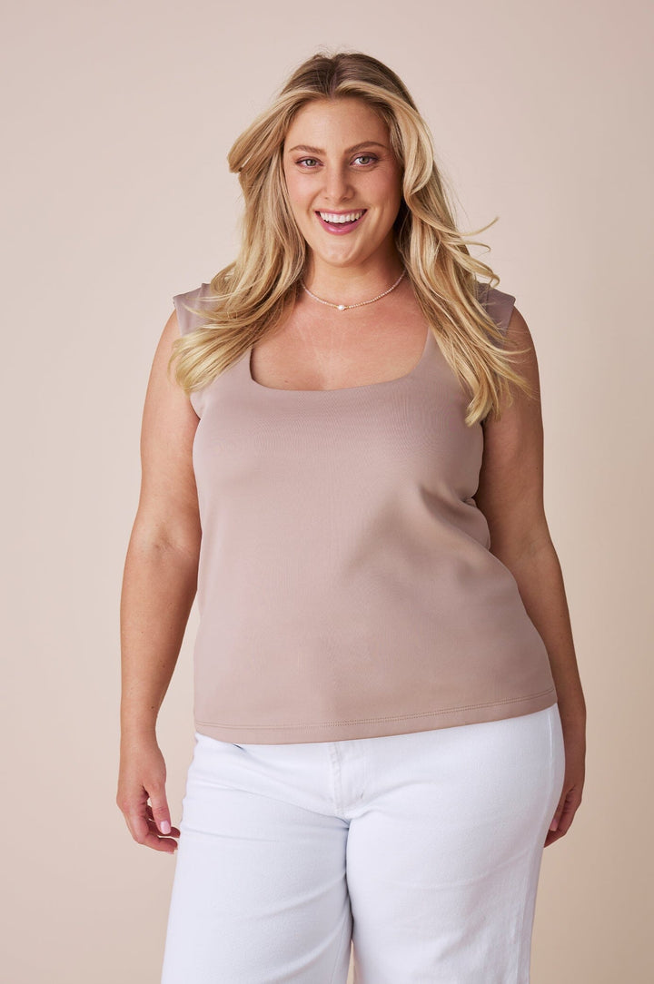 Lina Top Camel Tops