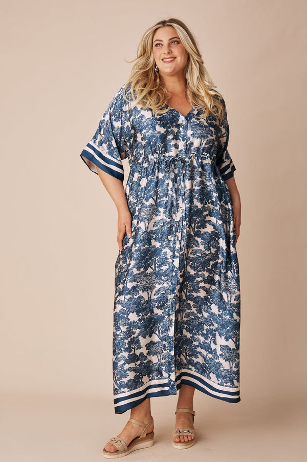 Lisa Short Sleeve Dress Navy Dress