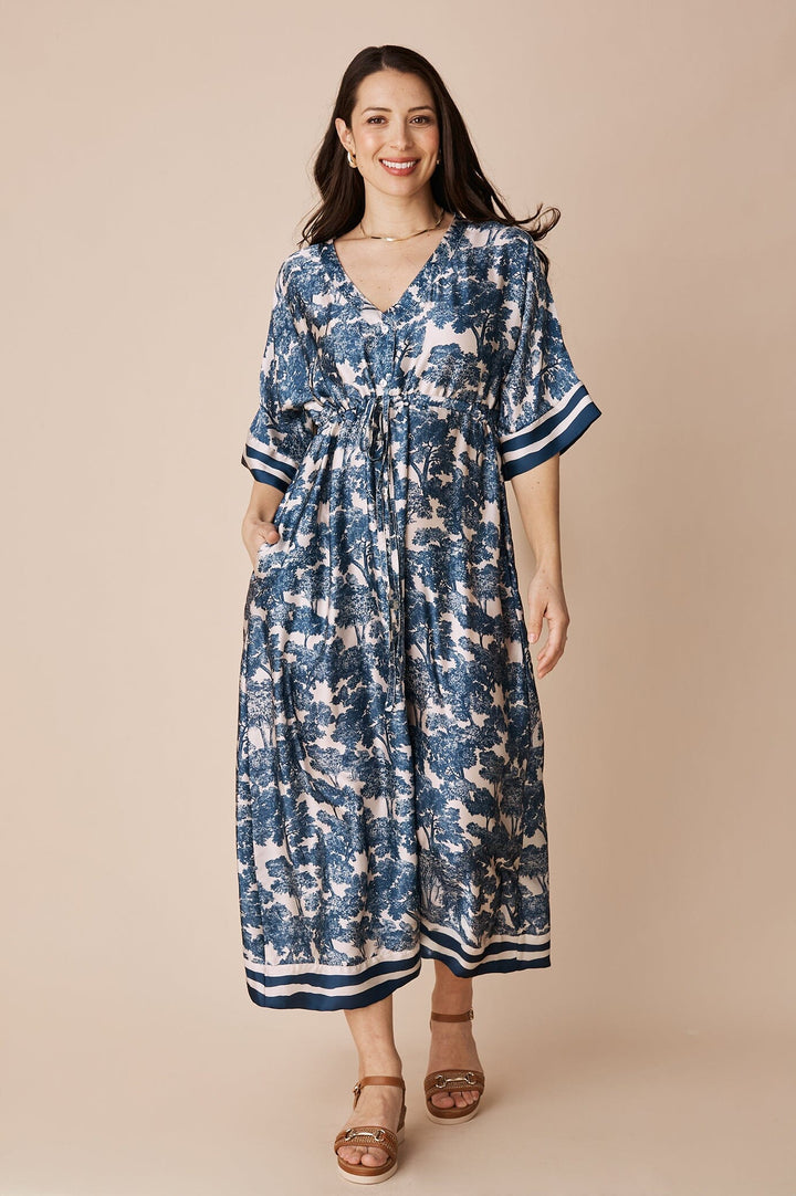 Lisa Short Sleeve Dress Navy Dress