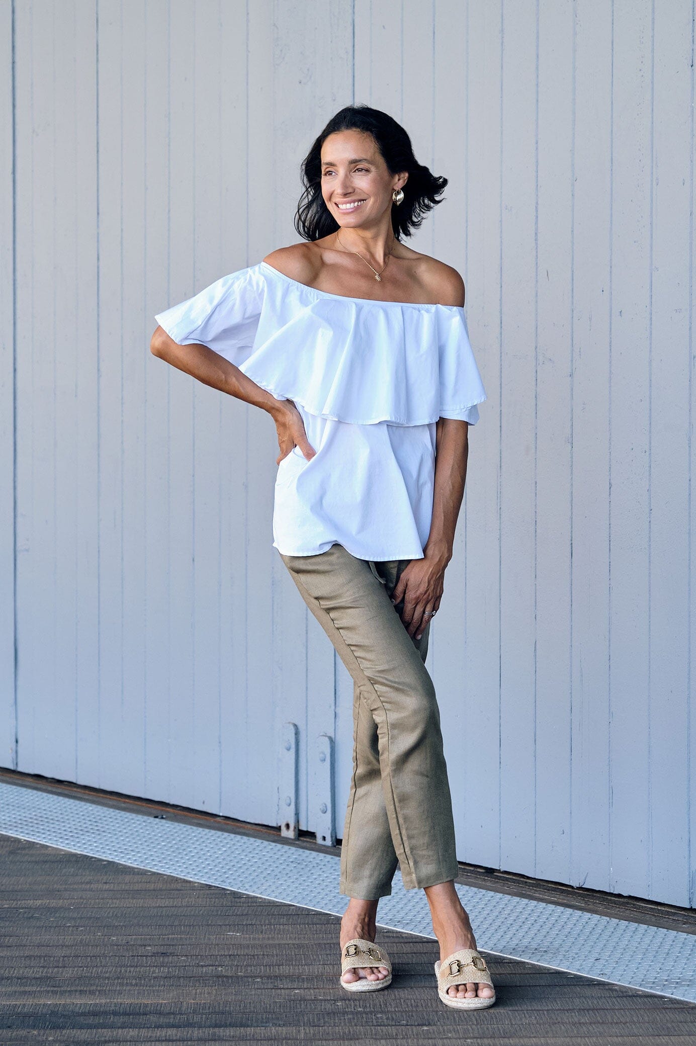 Women's Off Shoulder Sheer Mesh Tee Shirt Top Ruched Twisted