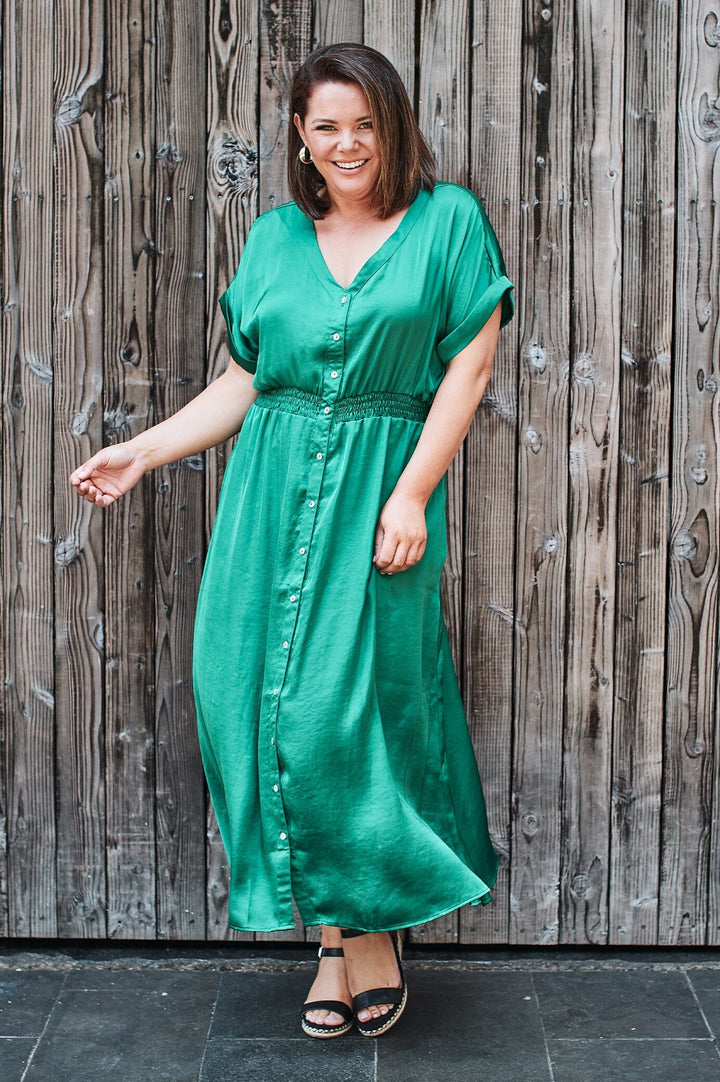 Georgina Dress Emerald Dress