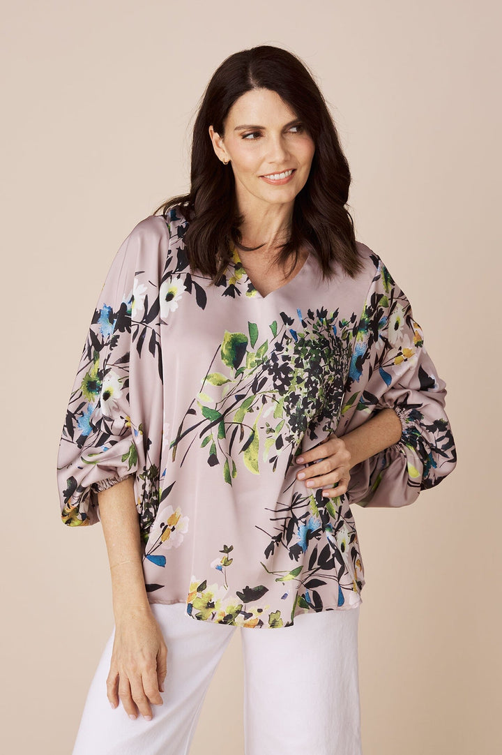 Sovana Long Sleeve Top in Bridget Print Tops