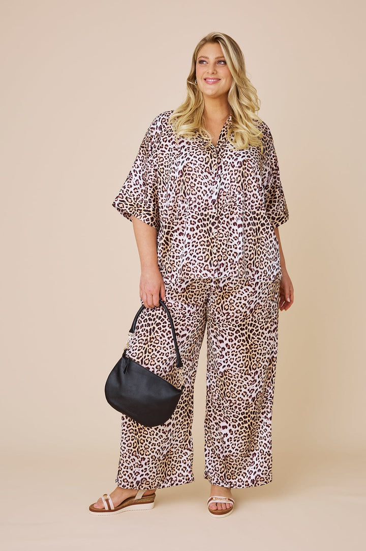 Karina Animal Print Top Tops