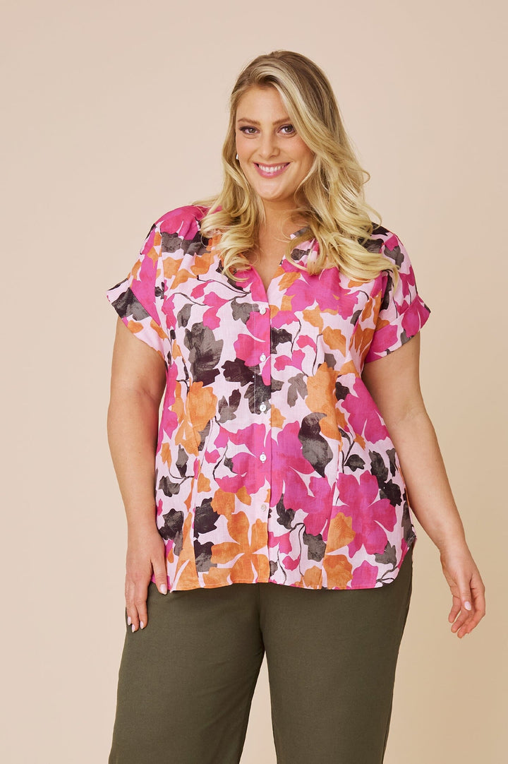 Rosa Floral Short Sleeve Top Tops