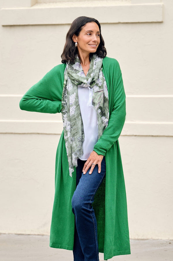 Gracelyn Cardigan Apple Green Knitwear