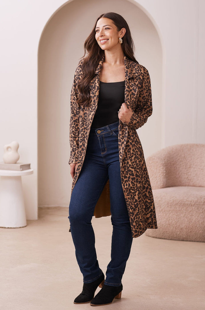 Francine Coat Animal Print Jacket