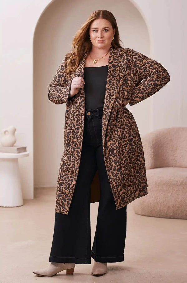 Francine Coat Animal Print Jacket