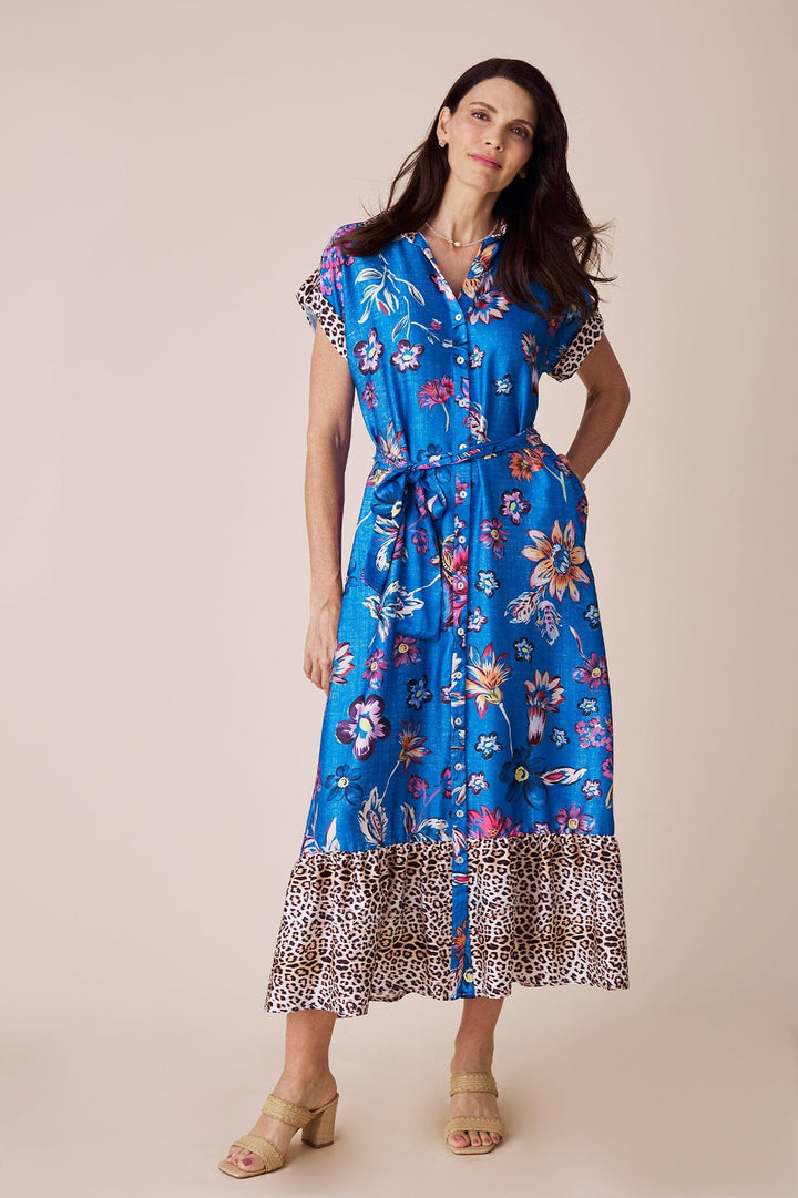 Eden Print Dress Cobalt Dress