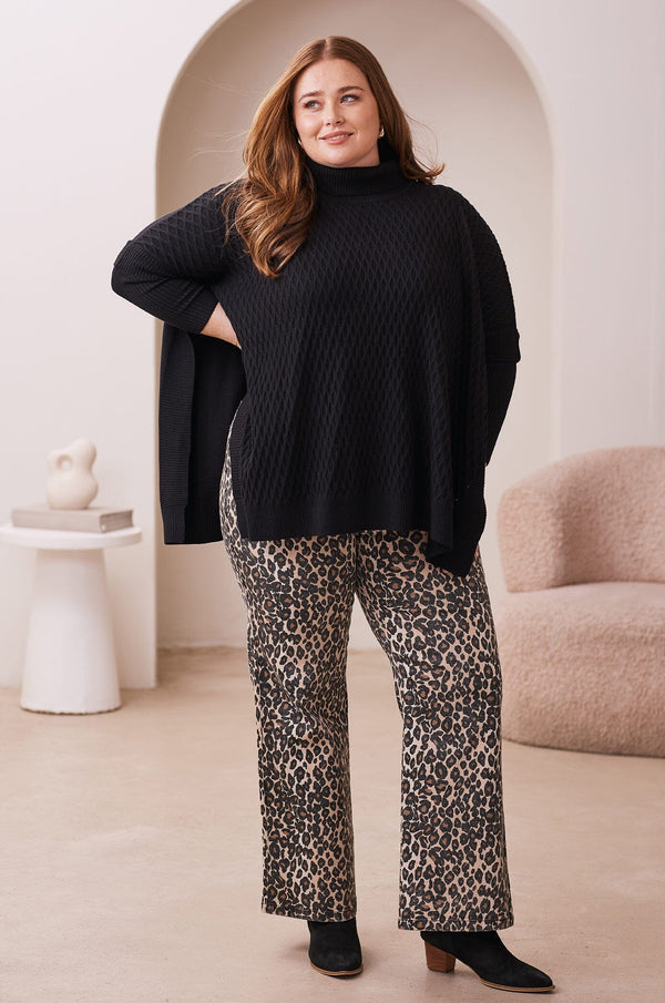 Carla Knit Jumper Black Knitwear