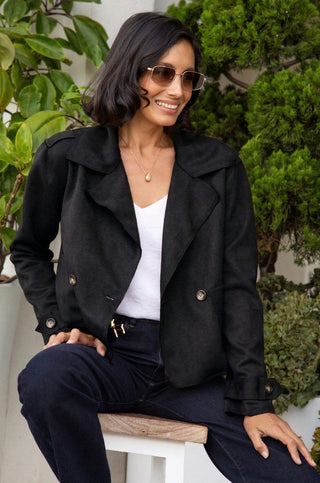 Piper Jacket Black With Pocket- Pre Order Jacket
