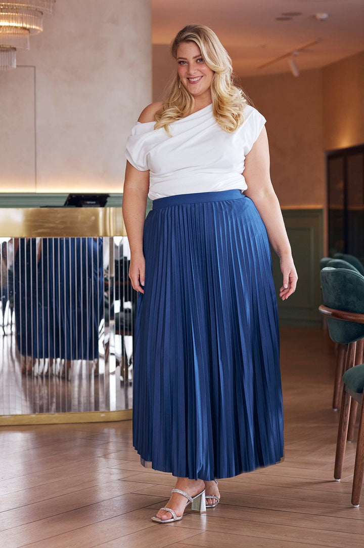 Jemma Reversible Skirt Navy Skirt