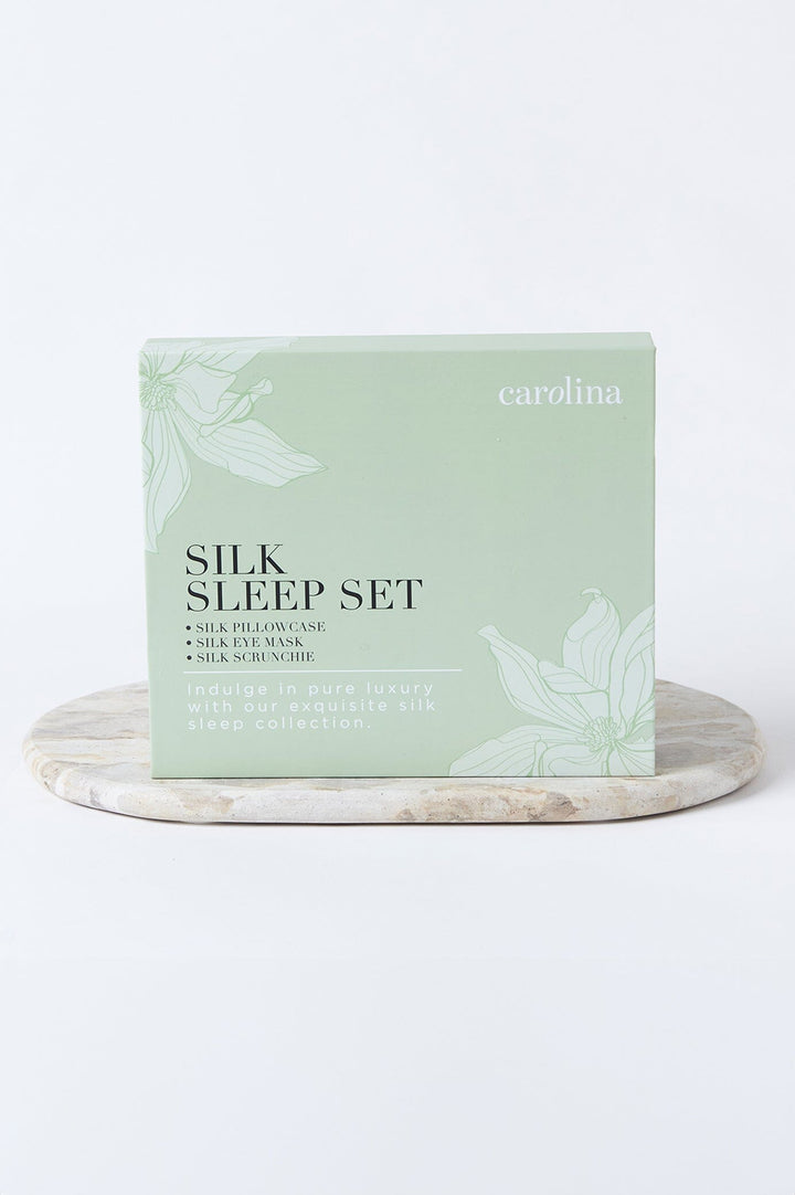 Lyla Silk Sleep Gift Set Taupe Accessories