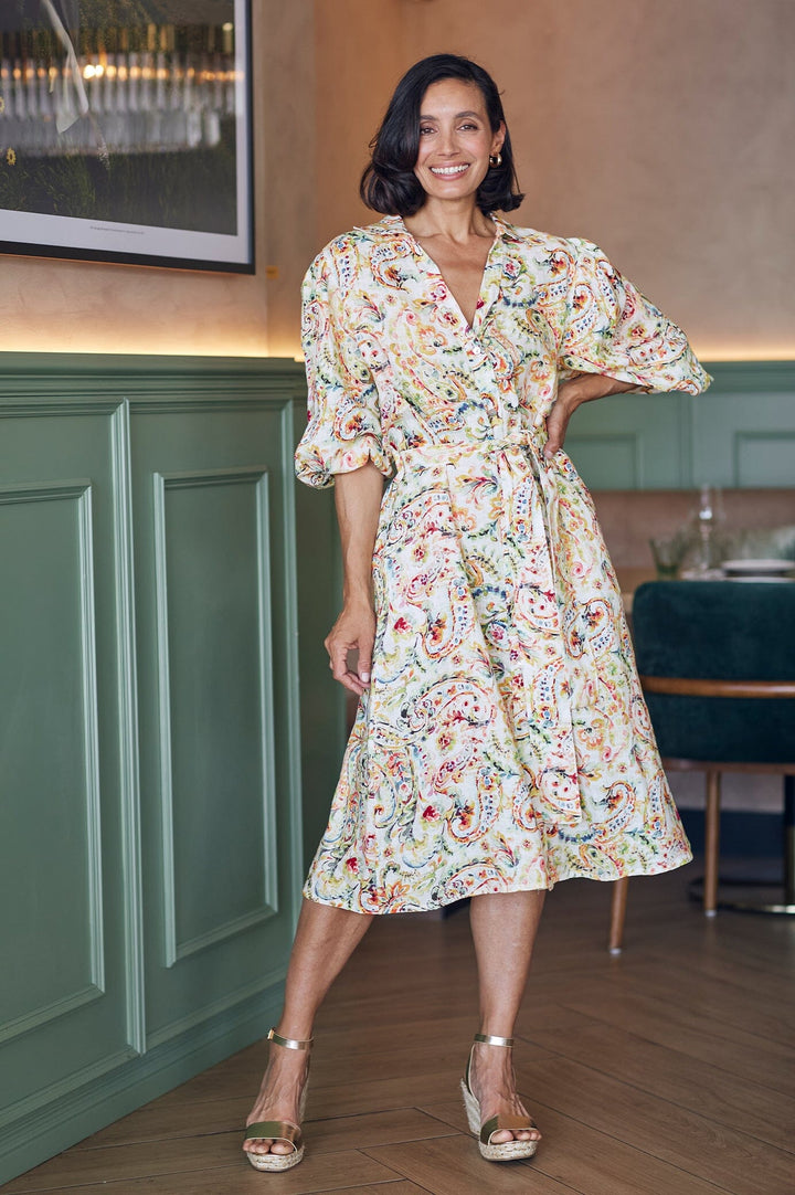 Everleigh Floral Linen Dress Dress