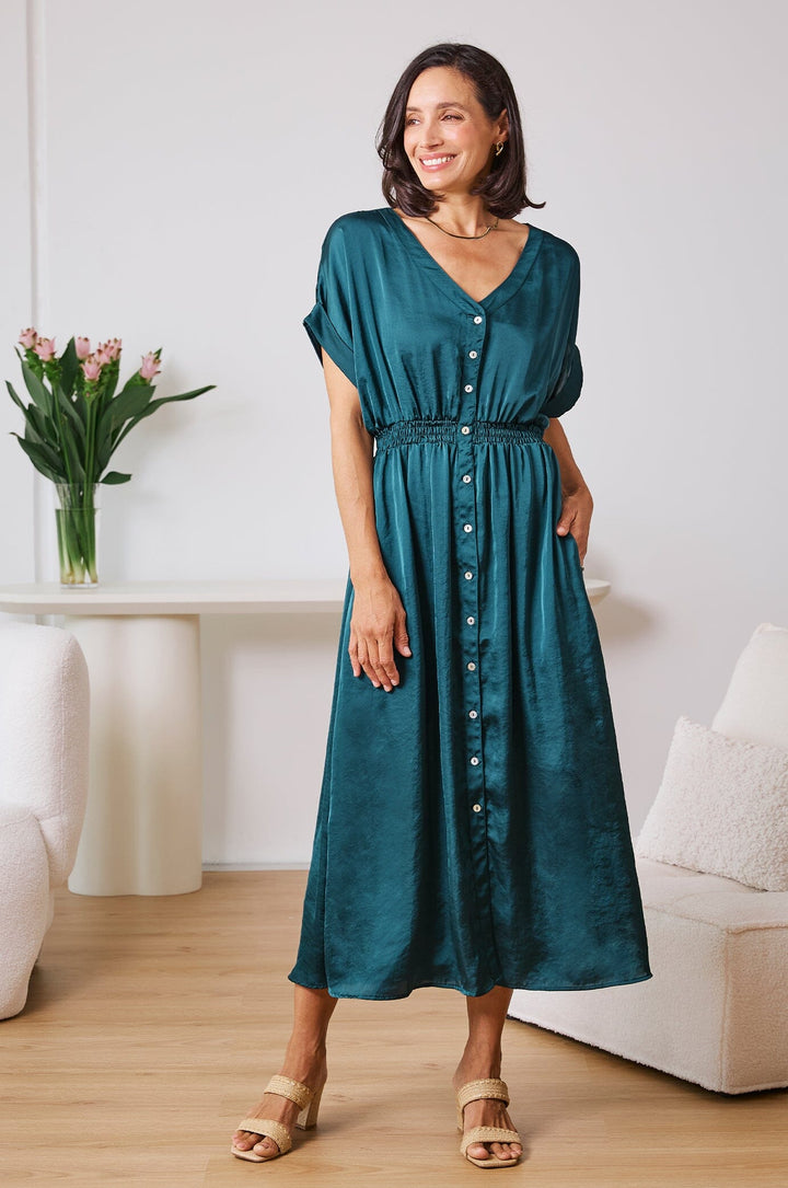 Georgina Dress Forest Green Dress