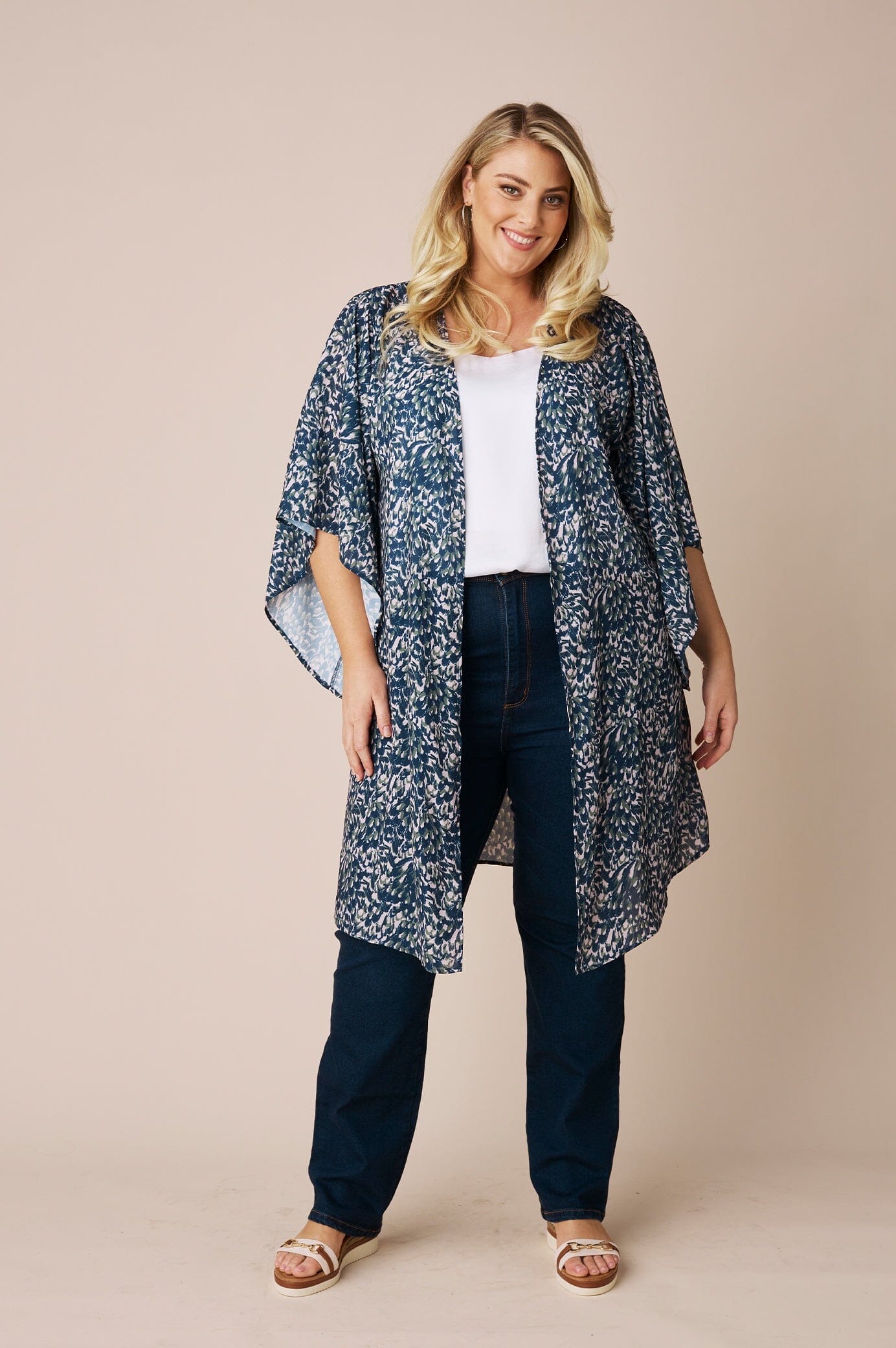 Meadow Cape Navy | Shop Women Open-Front Resort Cape – Carolina