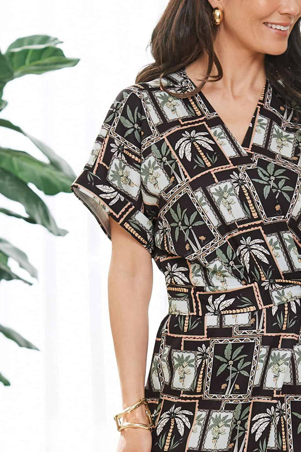 Jude Short Sleeve Jumpsuit in Maui Print- Pre Order Pants