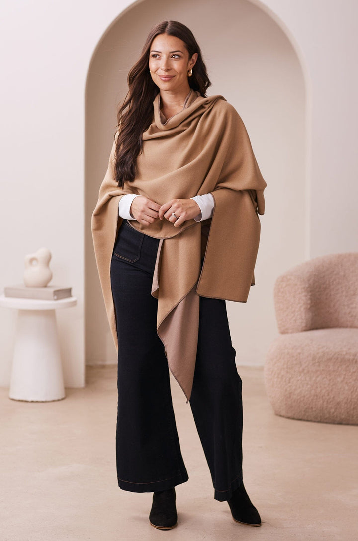 Cyrilla Cape Camel Capes