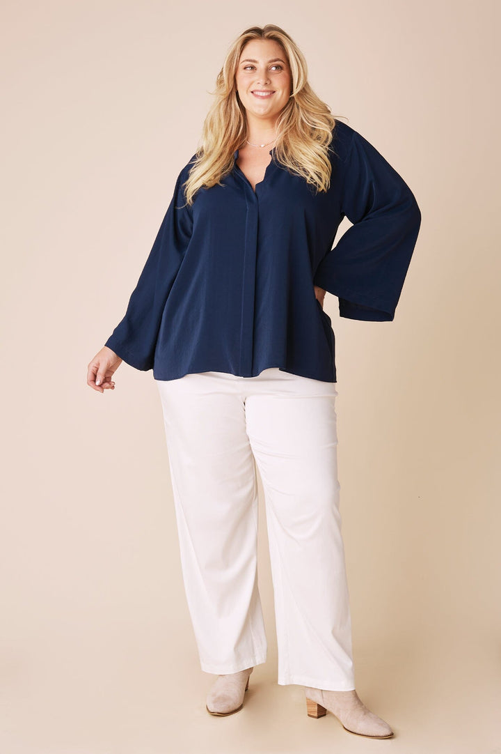 Monique Top Navy Tops