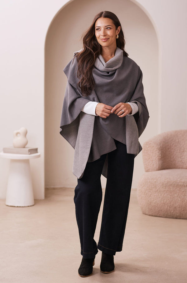 Cyrilla Cape Grey Capes