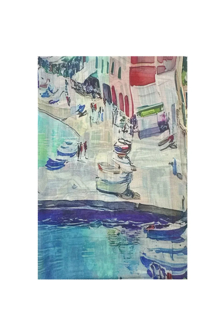 Amalfi Coast in Italy Inspired Modal Scarf Scarves