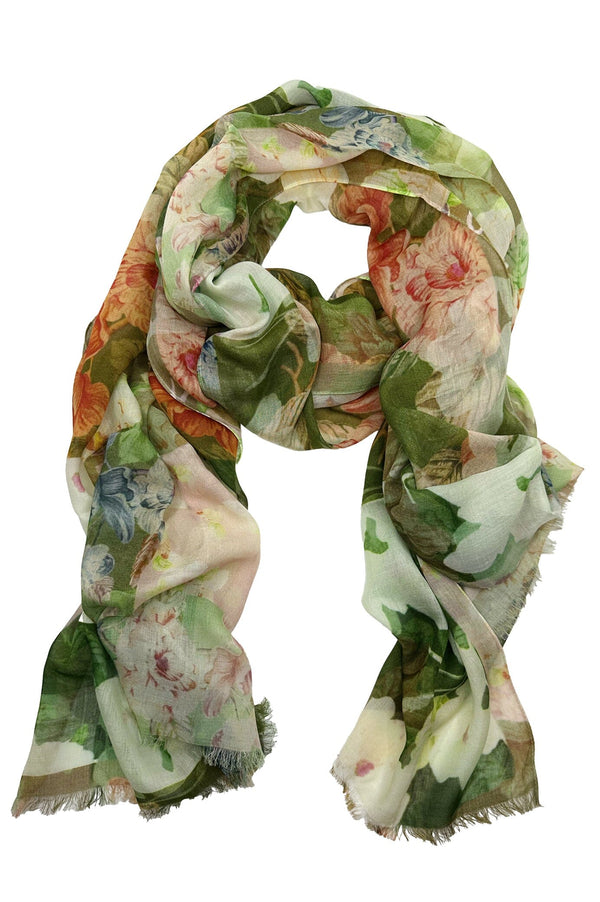 Arlette Floral Modal Scarf Scarves
