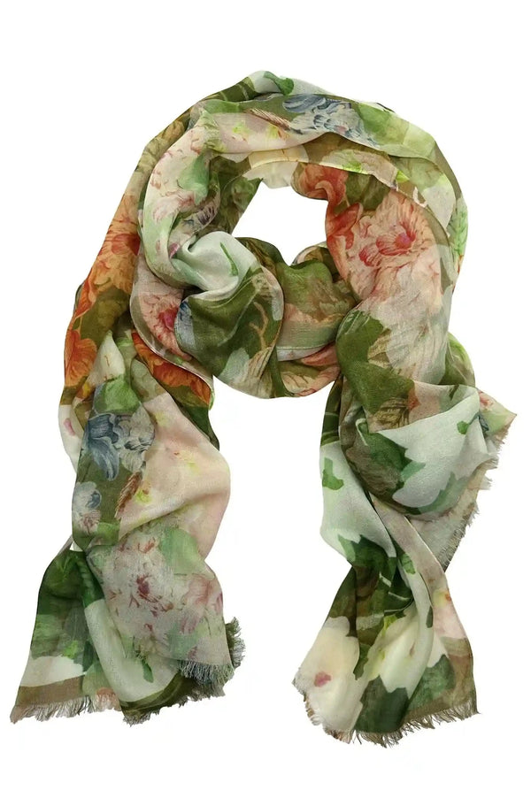 Arlette Floral Modal Scarf Scarves