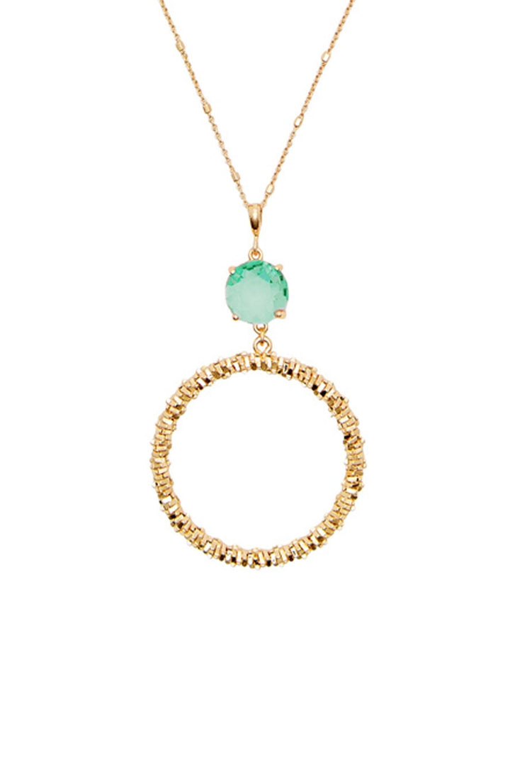 Aurelia Necklace Emerald Pendant Necklace