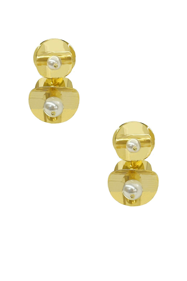 Belen Pearl Earrings Gold Earrings