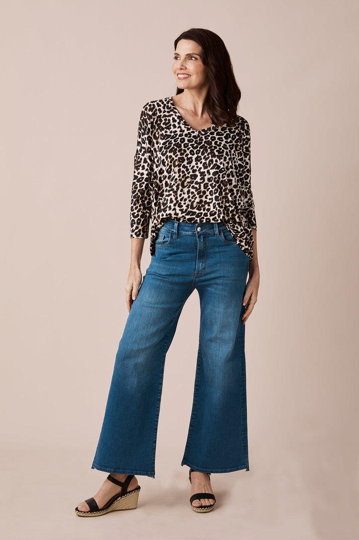 Cammy High Rise Wide Leg Denim Jeans Denim Pants