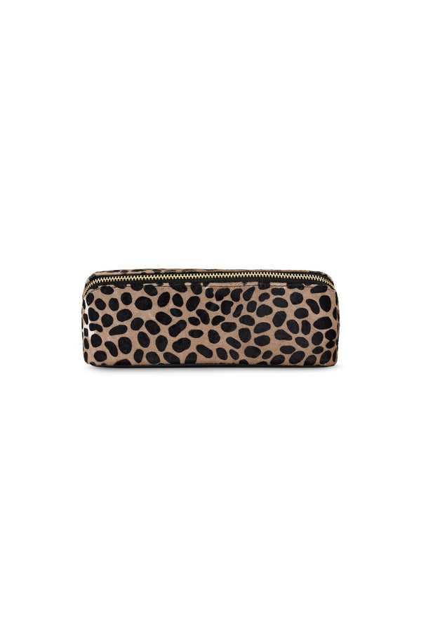 Cara Make Up Bag Giraffe Leather