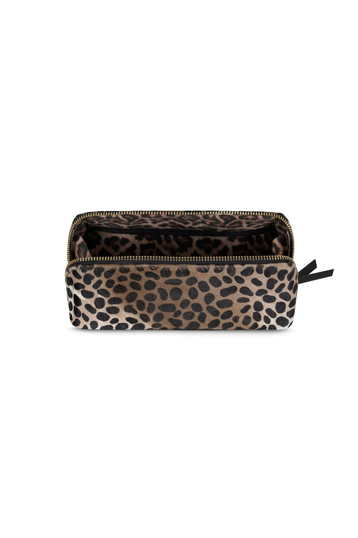 Cara Make Up Bag Giraffe Leather