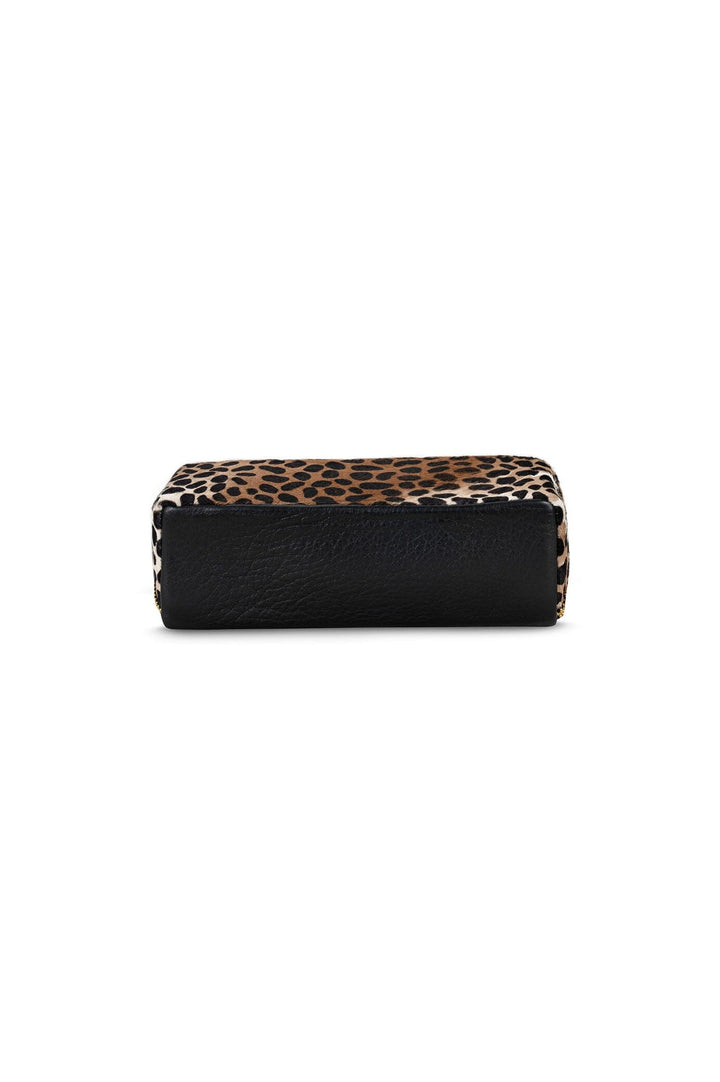 Cara Make Up Bag Giraffe Leather